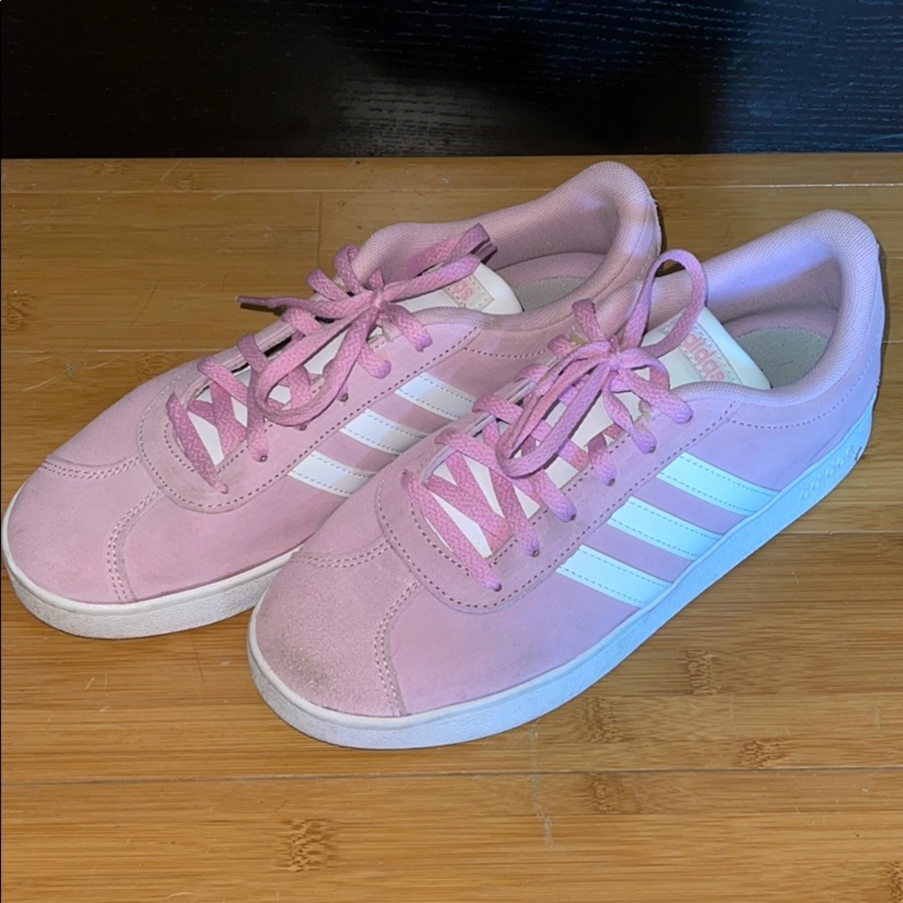 Adidas pink Suede sneakers!